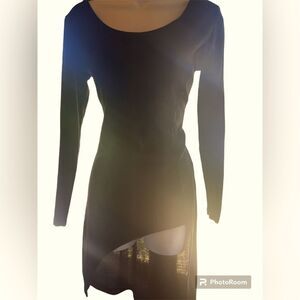 Asymmetrical Long Sleeve Tunic / Dress Corporate Goth